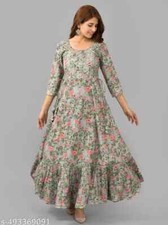 Bollywood Women's Trendy Fabulous Embroidered Rayon Anarkali Kurta
