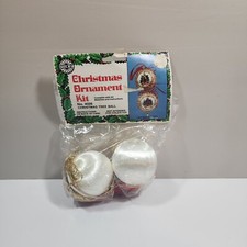 Vintage Walco Ornament Kit ChristmasTree Ball 4026 Push Pin Sequin Bead NEW