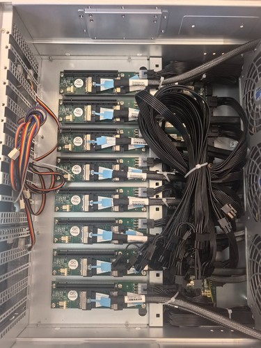 4U 8GPU Server 4x 3.5" PCIe4.0 X16 4+1 PSU With Optional Motherboard / CPU / RAM - Picture 5 of 5