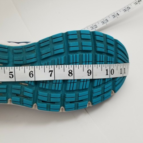 Brooks Womens sz 10 B M Addiction 13 Navy Blue Teal Purple Running Shoes Sneaker - Picture 10 of 12