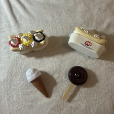 4-Piece DQ Pretend Play Lot Dilly Bar Banana Split Ice Cream Cone