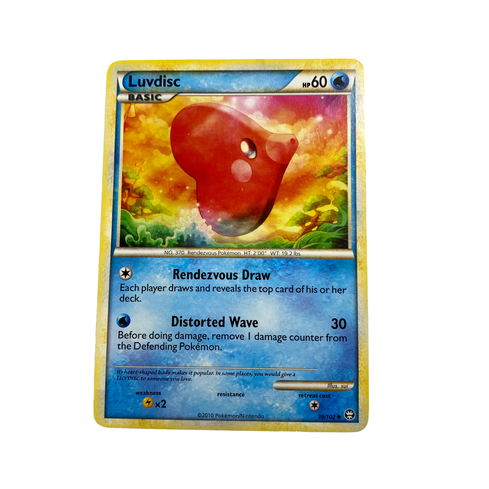 Pokémon TCG Luvdisc HS-Triumphant 39/102 Regular Uncommon