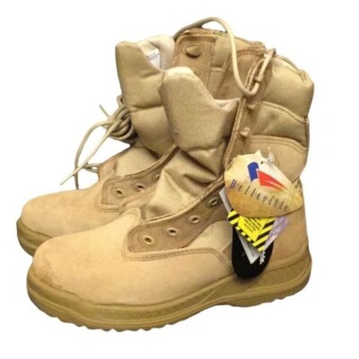 Belleville Tactical Steel Toe Work Boots 310ST Tan Mens 6 R Military Belleville MXG Flyweight Hot Weather Tactical Steel Toe Boot main image 4