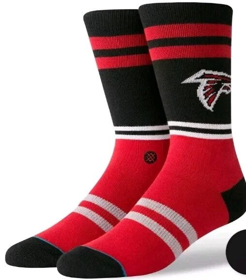 Atlanta Falcons Stance football Sideline Logo Crew Socks Large NWT