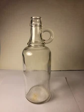 Antique Crown Top Glass Syrup Jug