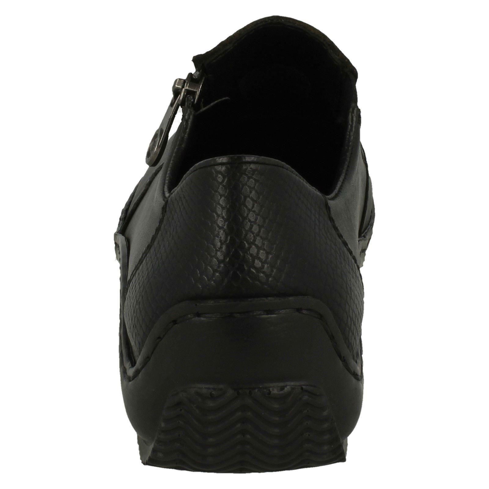 Ladies Rieker L1780 Black Leather Casual Trouser Trouser Trouser shoes 994545 Ladies Rieker L1780 Black Leather Casual Trouser Trouser Trouser shoes 994545