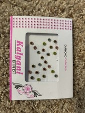 15 Dark Floral Bindis Basic Round Shape