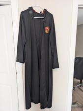 Universal Studios Harry Potter Gryffindor Adult Black Hooded Robe Costume