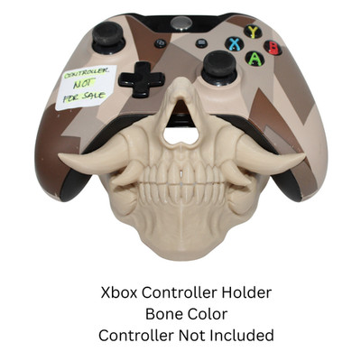 Skull Xbox Controller Holder 3D Printed Desk Display Gaming Decor