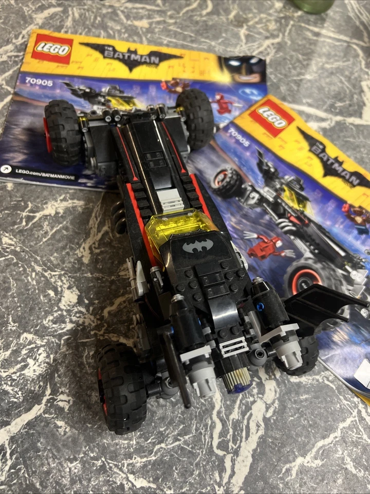 VINTAGE RETIRED LEGO THE BATMAN MOVIE 70905 BATMOBILE TOY CAR MANCAVE  - Image 4 of 4