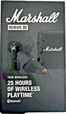 Marshall Minor III True Wireless In-Ear Headphones - Black for