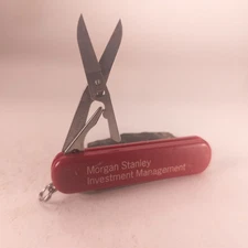 Swiss Army Knife Wenger Esquire Red 65mm Pocket Knife MORGAN STANLEY Logo