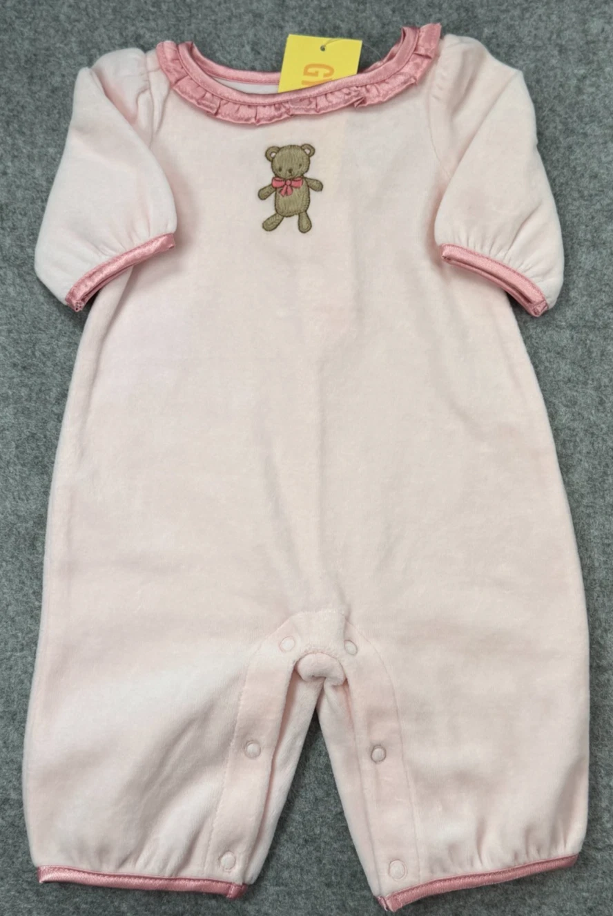 Baby Girl Clothes New Vintage Gymboree Preemie to 7lbs Bear Favorite Toys Outfit