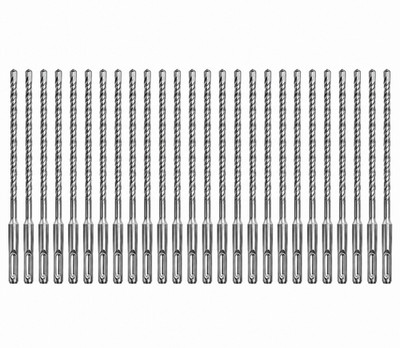 30Pcs 3/16''x8'' SDS Plus Hammer Drill Bit Carbide Tip Masonry Concrete Drill Bit