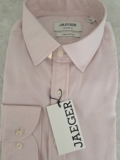 Men's Jaeger Pale Pink Shirt Collar 16.5 NWT Tailored Fit