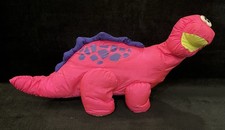 Vintage 1992 Fisher Price Bruce the Brontosaurus Plush Pink Puffalump Dinosaur