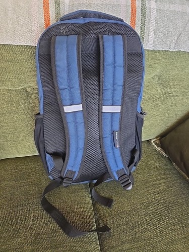 SWISS TECH + Backpack Blue Padded Laptop School Bag - Picture 2 of 14