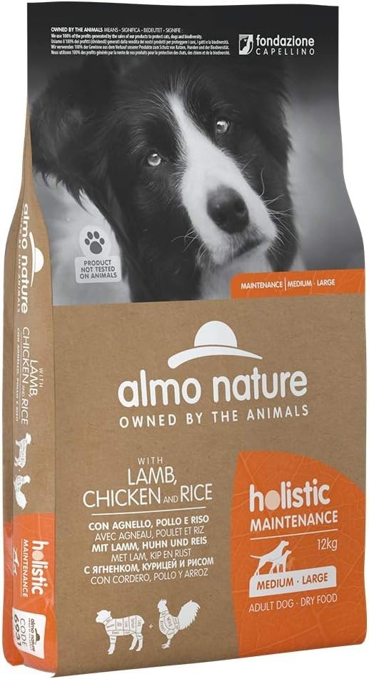 Almo Nature Holistic Cane Adulto 12kg - Agnello Pollo Riso Offerta
