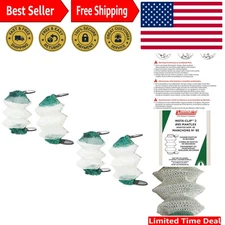 4-Pack Insta-Clip #95 Accordion Lantern Mantles for Quick Light Replacement