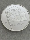 Scarce! 1986 Texas Flag 1836-1986 1 Troy Oz .999 Fine Silver Round