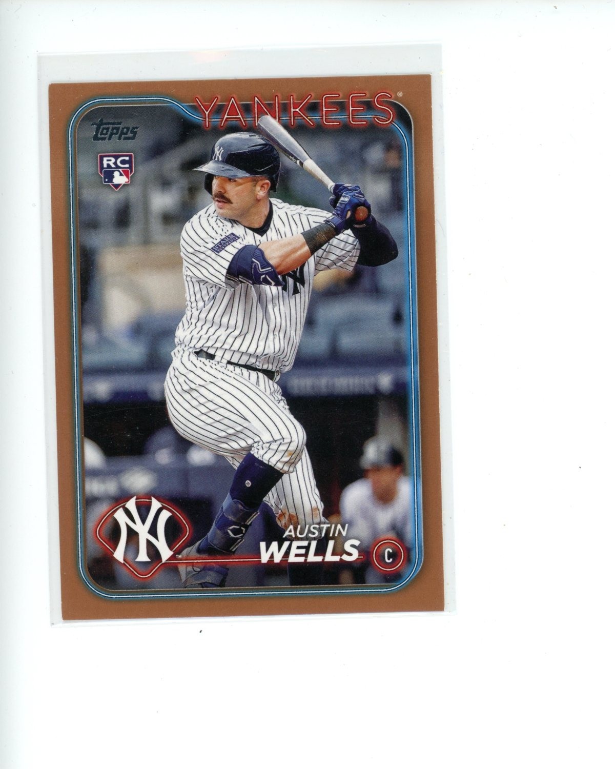 2024 Topps Gold #624 Austin Wells Rookie RC #d 110/2024