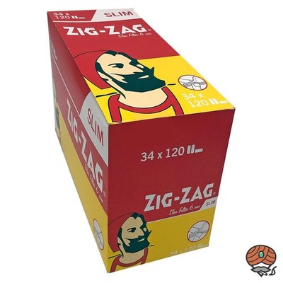 Zig Zag 34 x 120 Stück 6mm Drehfilter Slim