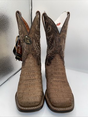 DAN POST MEN'S CAIMAN MICKEY WESTERN BOOTS - BROAD SQUARE TOE Size 7D