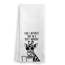 Funny Giraffe Bathroom Hand Towel Kids Decor Washroom 16x24 Inch Gift