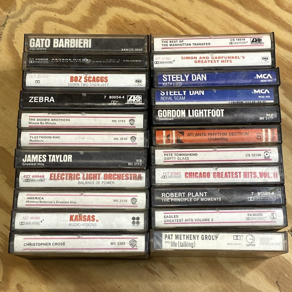 21x Cassette Tape Lot: 1970s ROCK - KANSAS/STEELY DAN/ELO/ZEBRA/PLANT/FLEETWOOD - Image 2 of 4