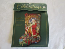 Vtg Bucilla Celebrations CHRISTMAS PRESENCE Counted Cross stocking Kit New