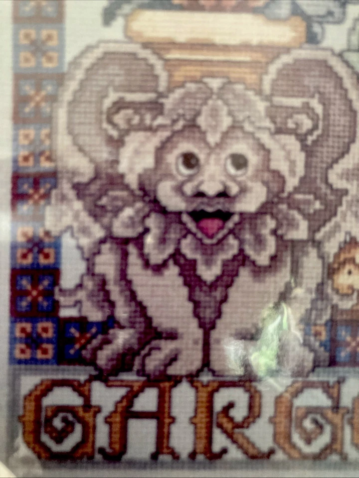 Kit Punto de Cruz Bebé Gárgola De Colección Sellado Janlynn Gótico Halloween Gótico Foto 3 de 4