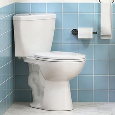 17.2" Two-Piece Corner Toilet Dual Flush 12" Rough in for Compact Bathroom