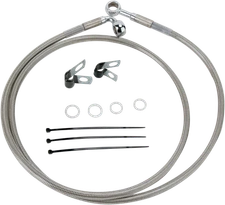 DRAG SPECIALTIES Brake Line - Front - +6" - Stainless Steel 640115-6