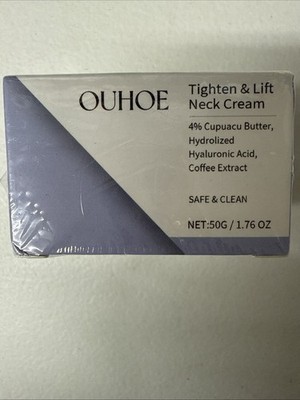 NEW TIGHTEN & LIFT NECK CREAM 50G EXP 11/27 HYALURONIC ACID SEALED COFFEE EXTRAC