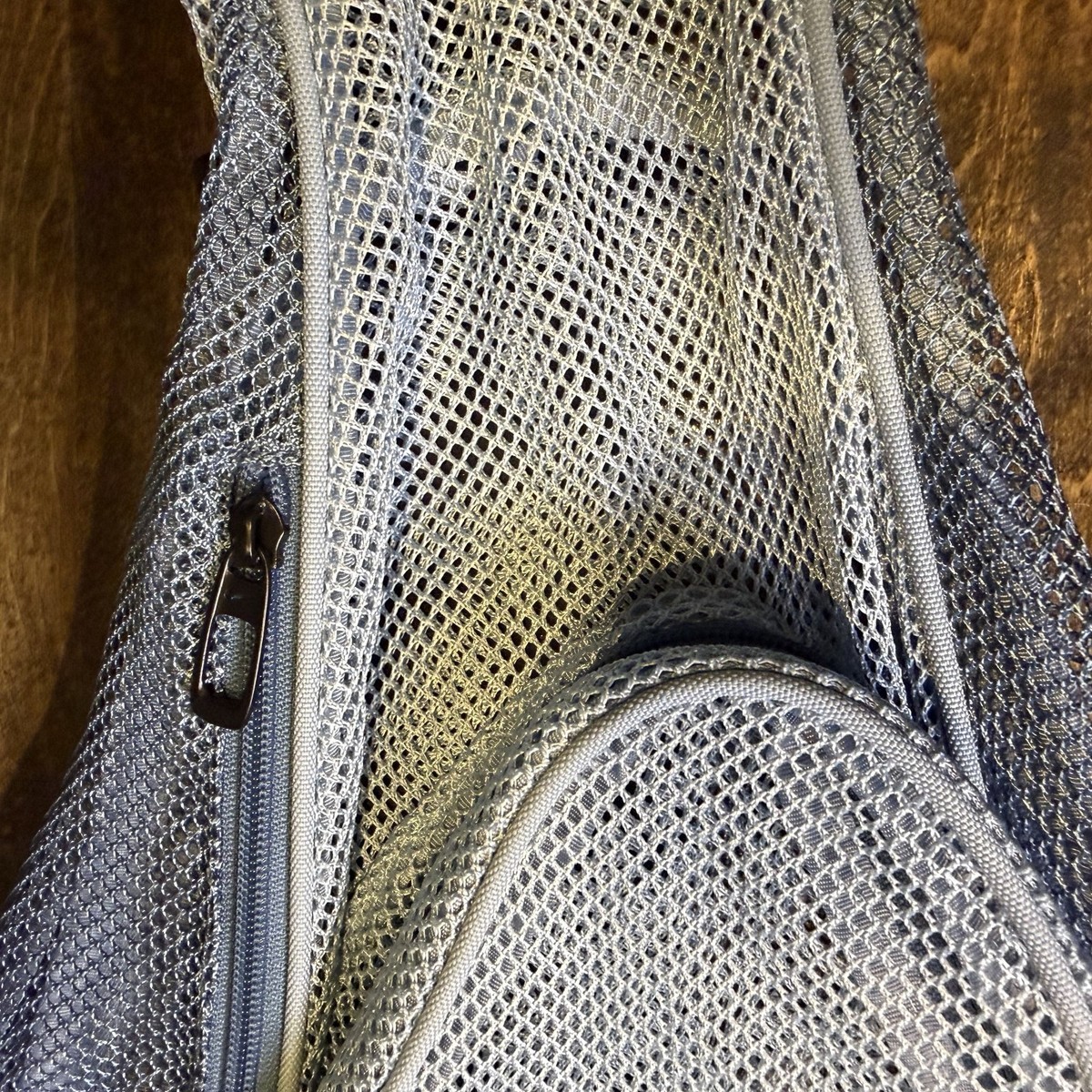 RARE Vintage Nike Y2K Mesh One Shoulder Sling Bag Silver Tag 