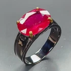 Unique ring Ruby Ring 925 Sterling Silver Size 7.5 /R469752
