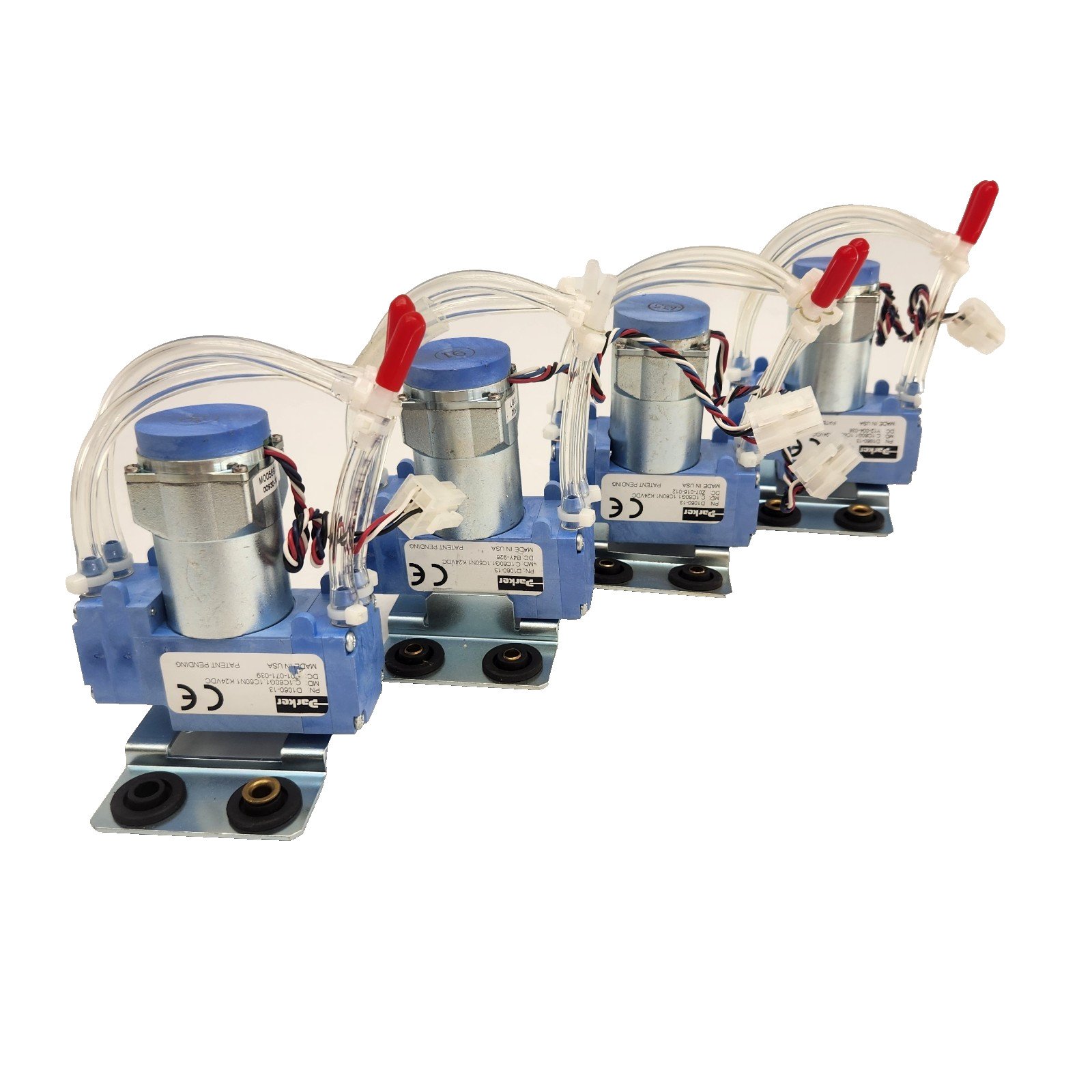 (Lot of 4) Parker D1061-13 Diaphragm Pump C1C60G11C60N1.K2 | Pre-Owned, Untested