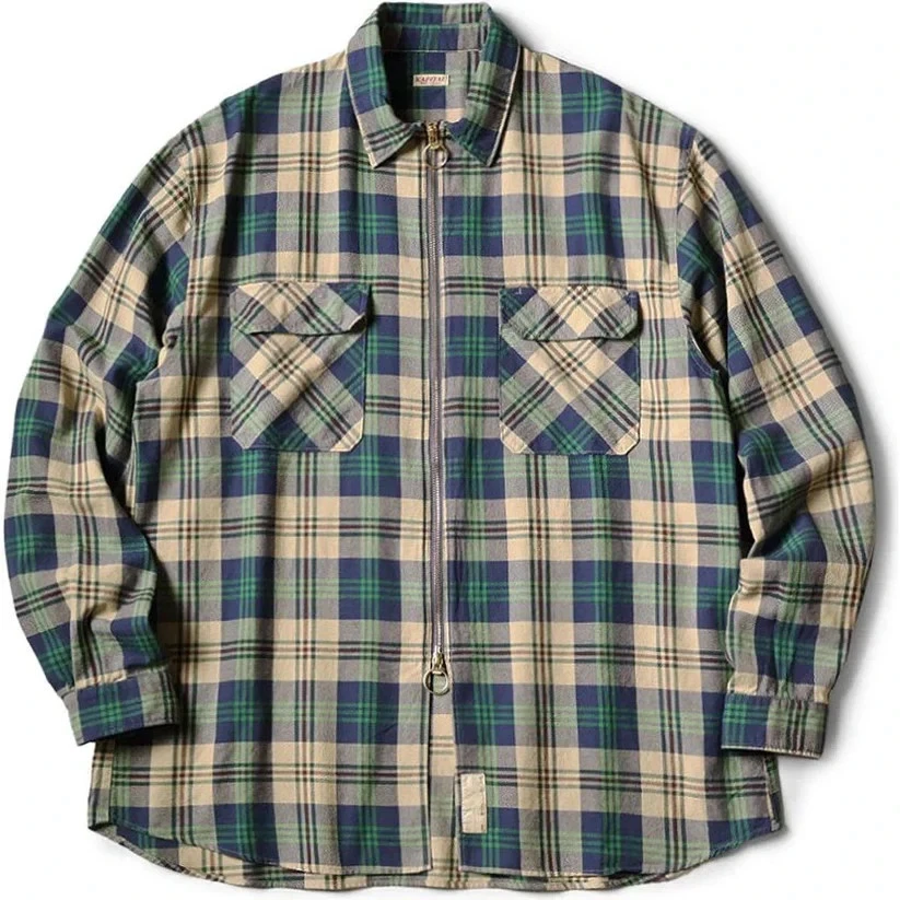 Kapital K Long Sleeve Button-Up Casual Button-Down Shirts for Men