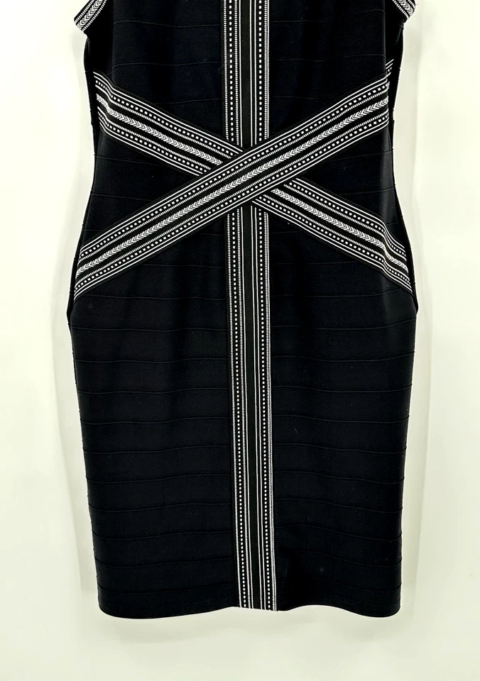 JOSEPH RIBKOFF Vestido Bodycon Funda Punto Prendas Sin Mangas Negro Cremallera 12 Foto 4 de 4