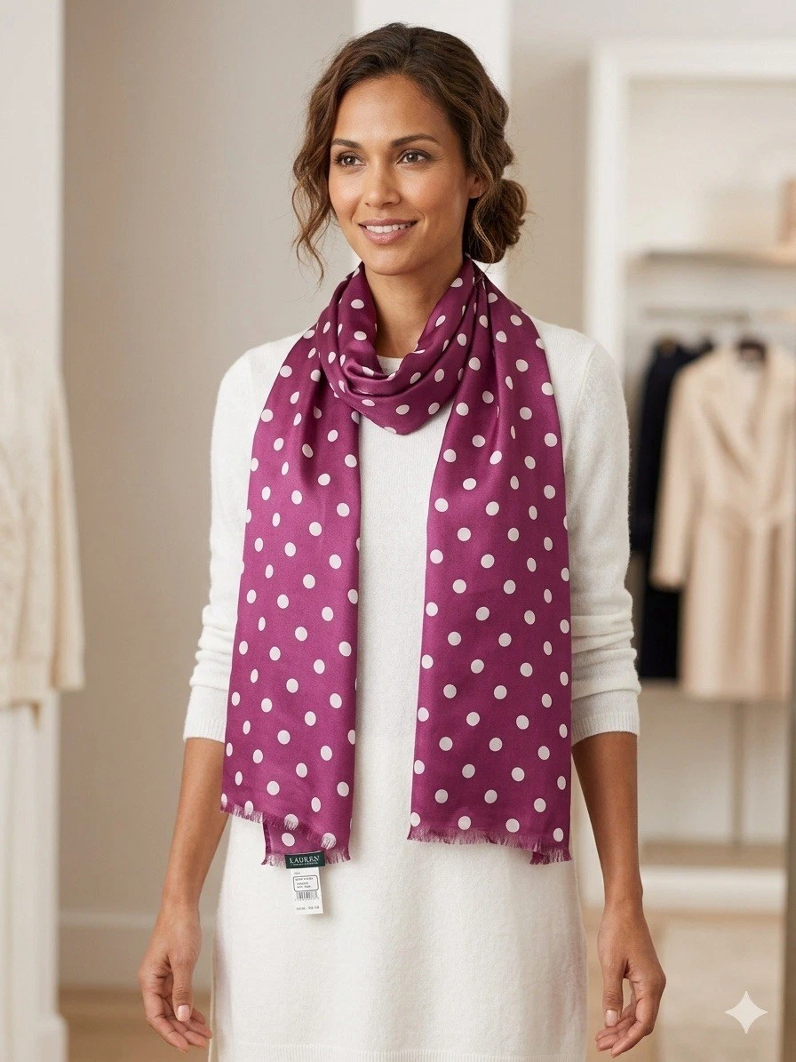 Ralph Lauren Polka Dot Scarves & Wraps for Women for sale | eBay
