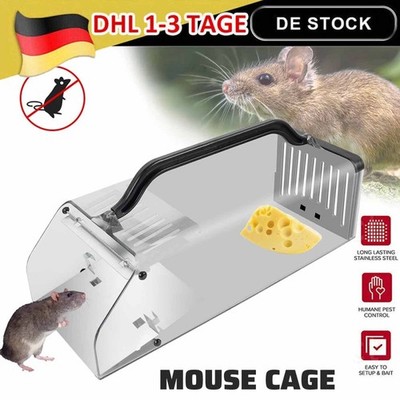 30cm XXL Groß Ratten Massenfänger Alive Rattenfalle Kastenfalle Lebendfalle DHL