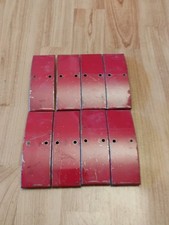 Gilbert Erector Set Part CS Red Steel Wheel Segments Lot of 8
