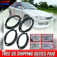 Front Rear Door Rubber Seal Weatherstrip For Mitsubishi Lancer CK2 Sedan 1996-01