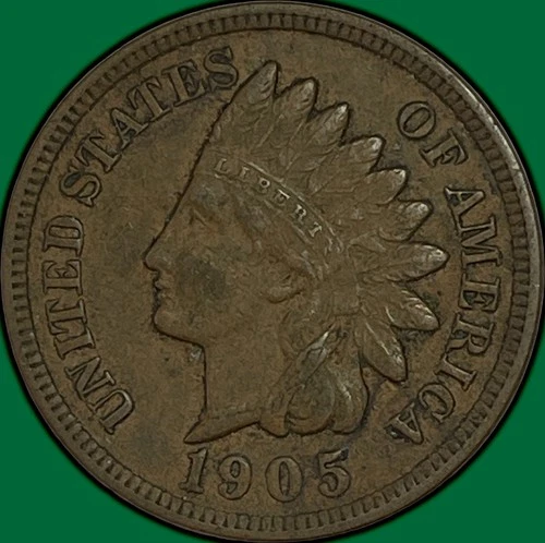1905 Indian Head Cent Choice Extremely Fine XF+/AU Coin #38185
