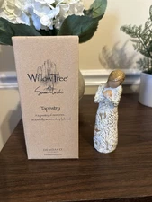 Willow Tree Demdaco Susan Lordi Angel Figurine Tapestry Gold Details New In Box