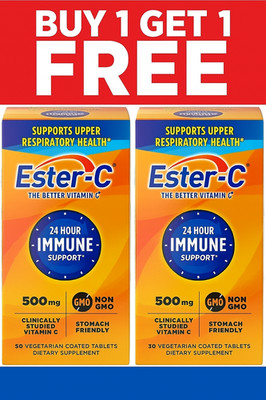 Ester-C 500 mg Vitamin C Supplement 90 Tablets   24 Hour Immune Support