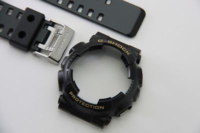 車のパーツ G shock  ga-100cf CASIO GA-100CF-1A9 New G-Shock Original BAND & BEZEL Black Combo
