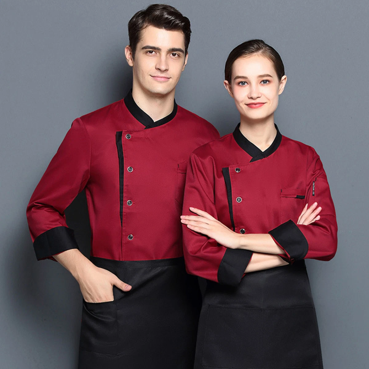 Plus size chef best sale uniforms