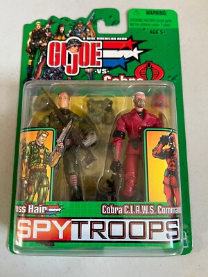 GI JOE Spy Troops CROSS HAIR + COBRA C.L.A.W.S. COMMANDER NIP