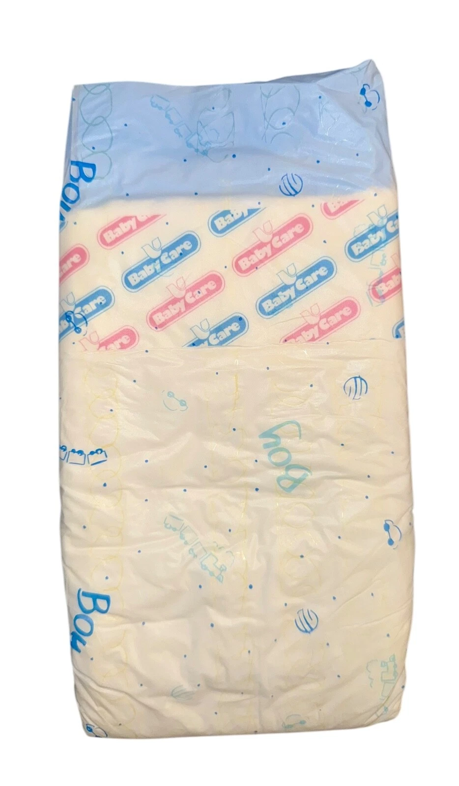 Vintage Plastic Baby Care Diaper for Boys Size Large up to 42lbs (imported)